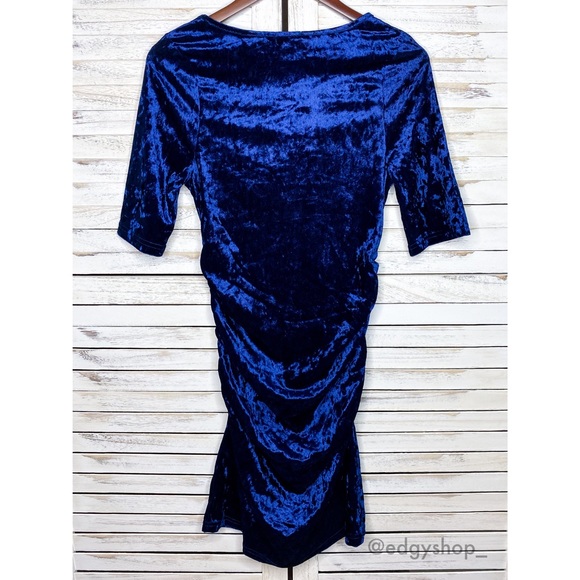 Therapy | Stretch Crushed Velvet Dress NWOT - Picture 3 of 8